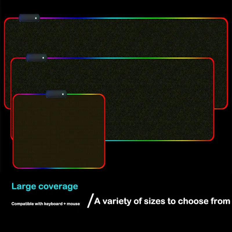 RGB LED Gaming Mouse Pad — XXL Desk Mat