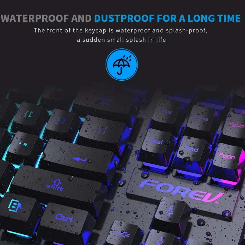 RGB Gaming Keyboard — 104-Key Wired