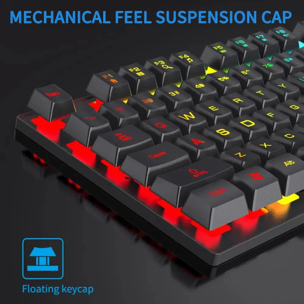 RGB Gaming Keyboard — 104-Key Wired